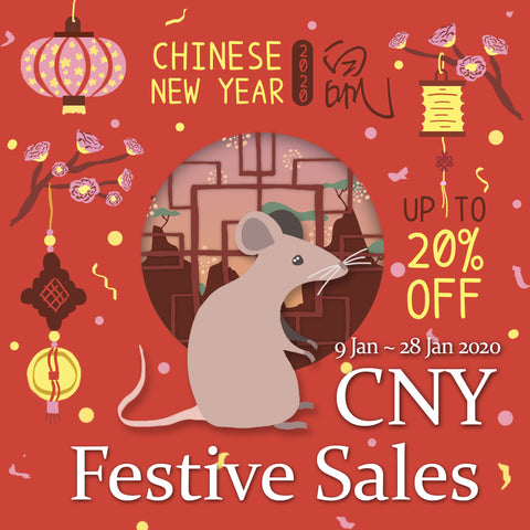 Chinese New Year 2020 Festive Sales - Up to 20% OFF (ends on 28 JAN 2020)