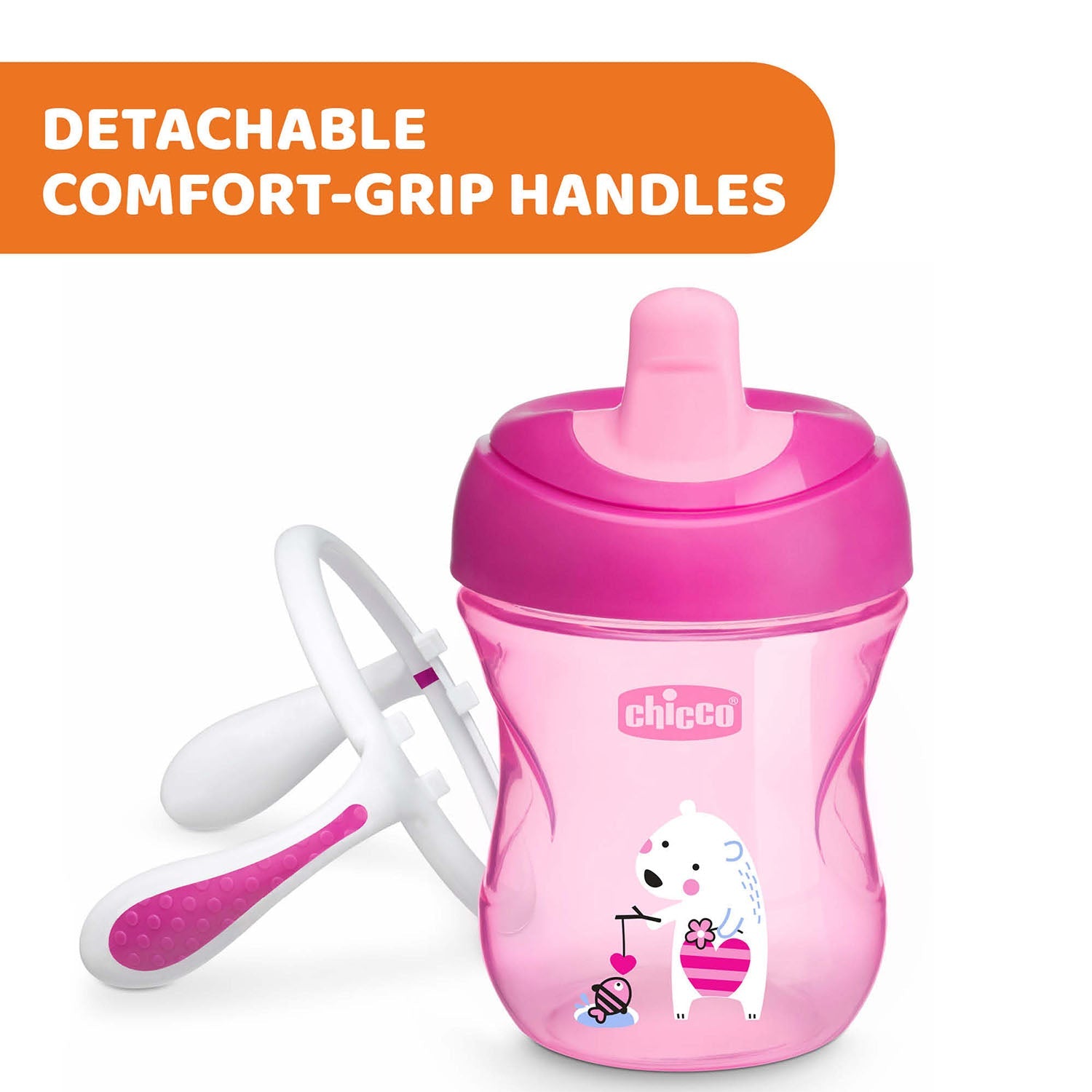 Chicco Training Cup 200ml 6M+ (Orange/ Blue)