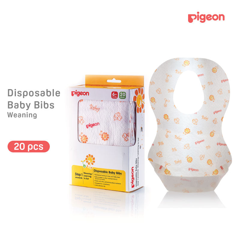 Pigeon Disposable Baby Bibs x2