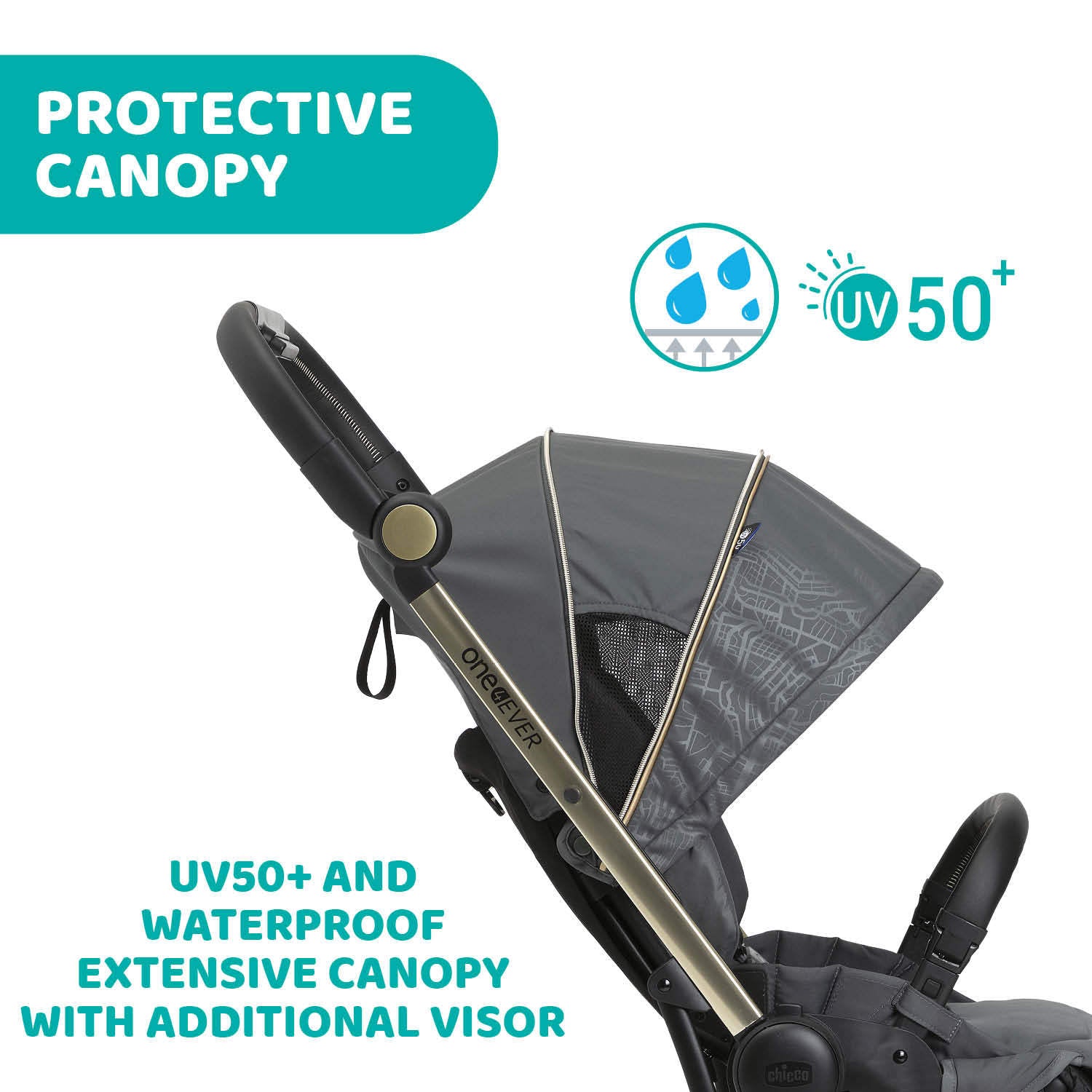 Chicco One4Ever Stroller - City Map RE_LUX