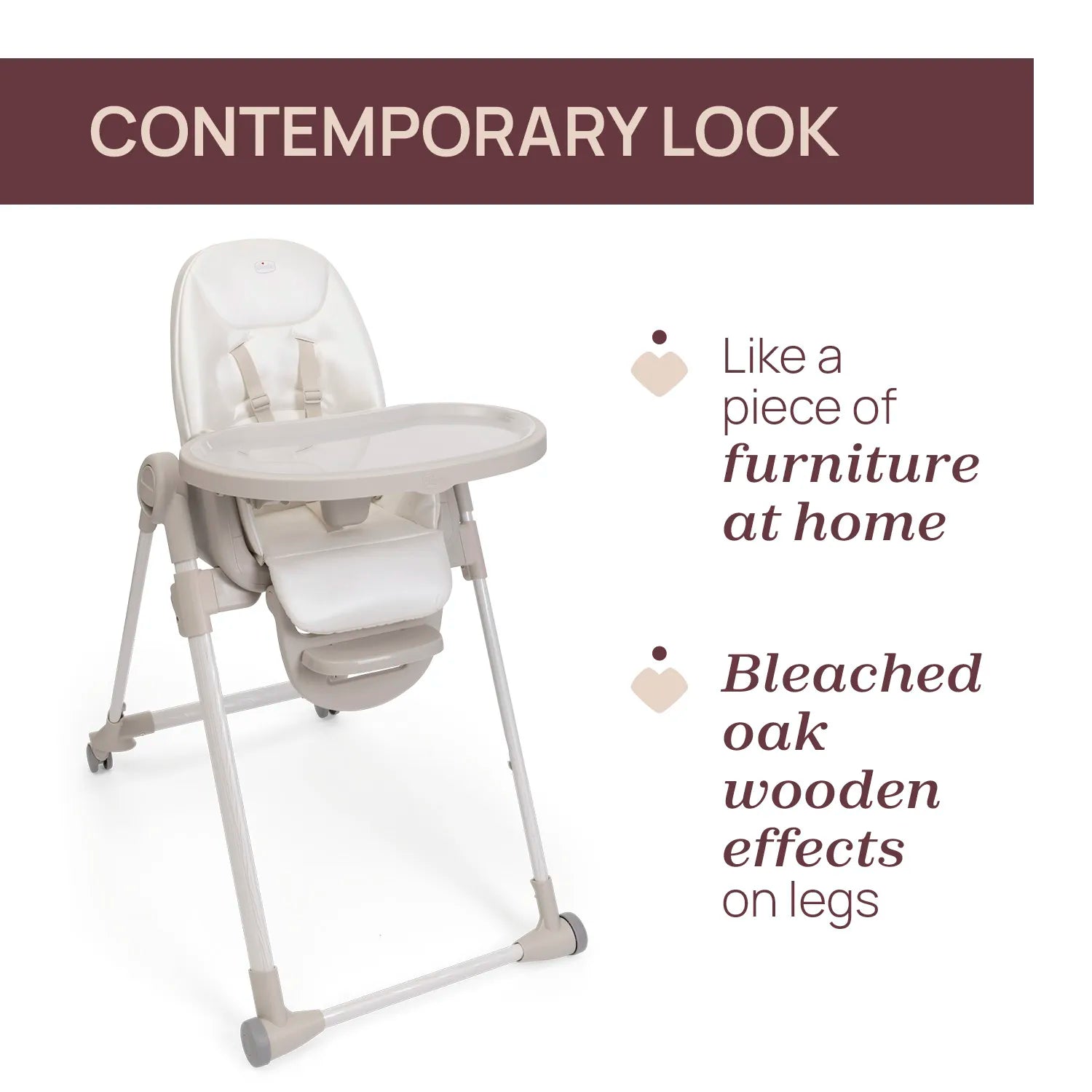 Chicco Polly Armonia Highchair - Scandinavian