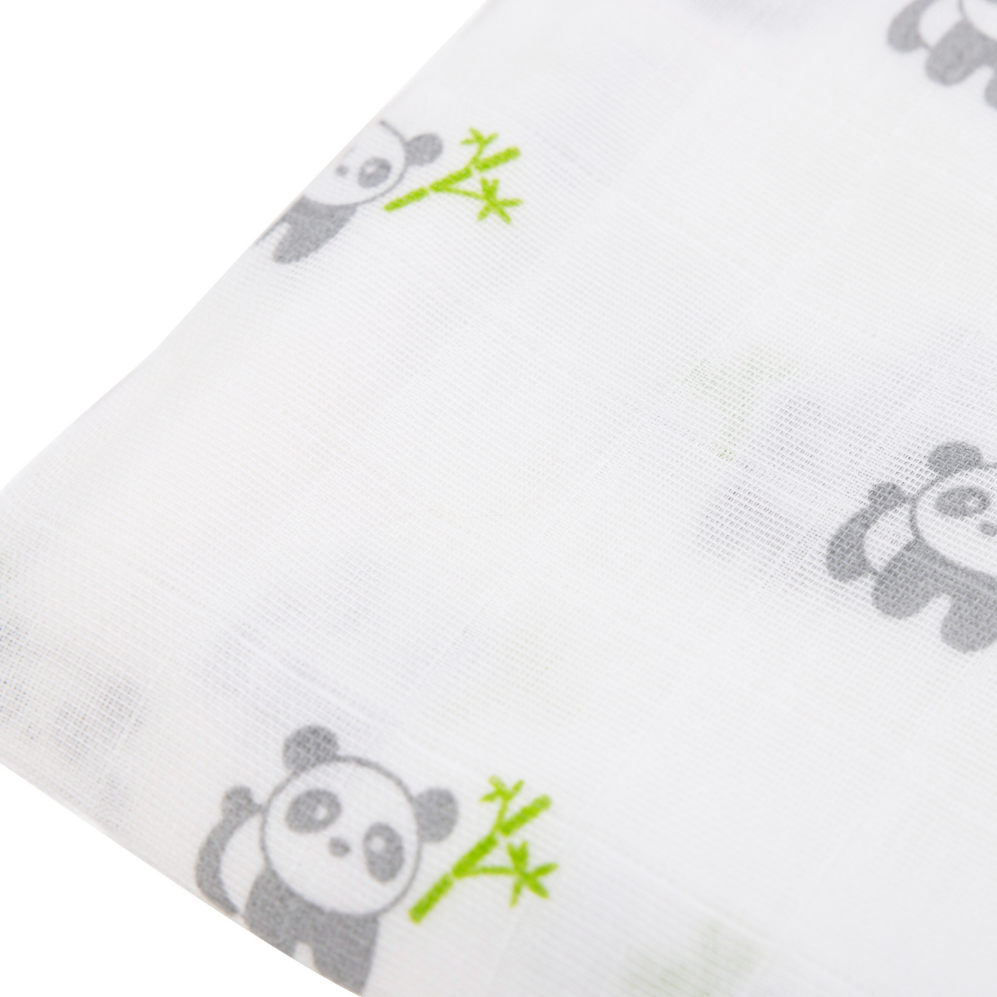 Kiki and Sebby PANDA 100% Cotton Muslin Swaddle Blankets – 3 pack