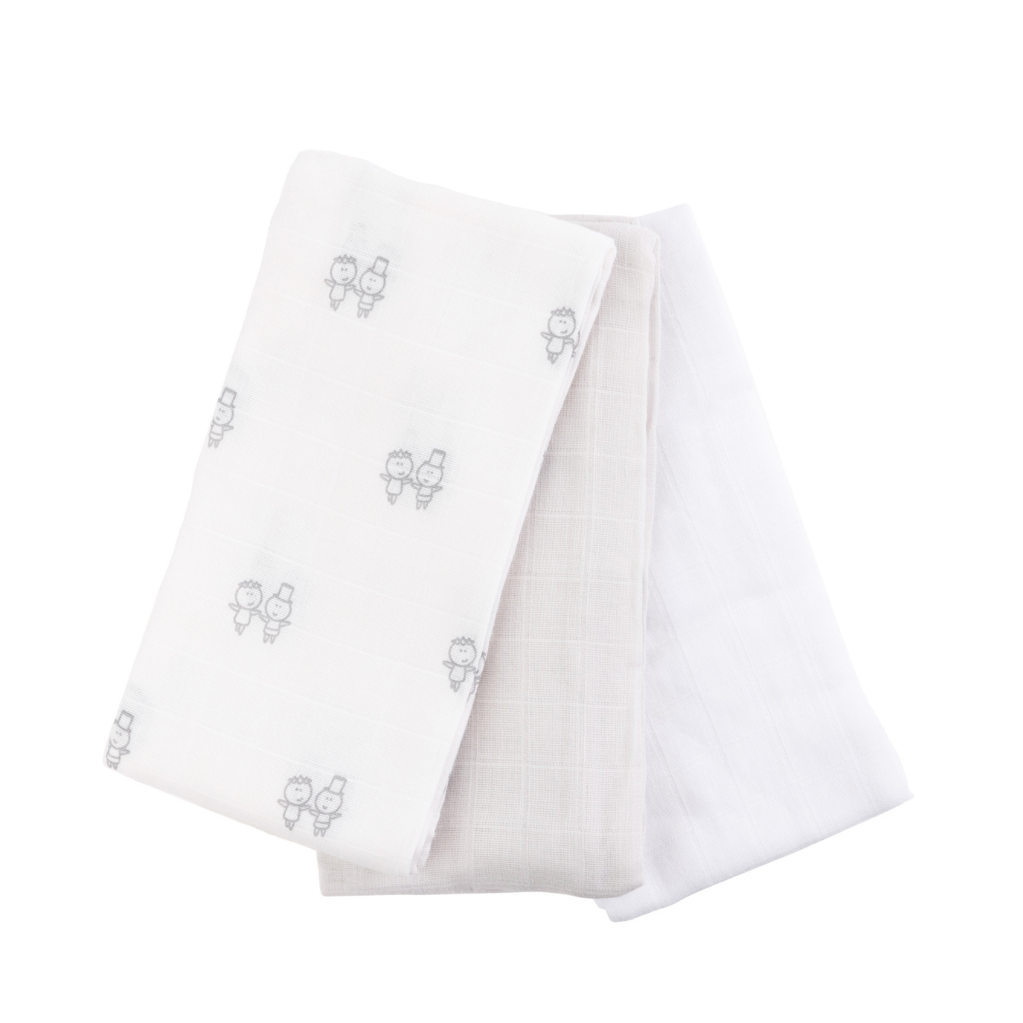 KIKI & SEBBY® 100% Cotton Muslin Squares – 3 pack