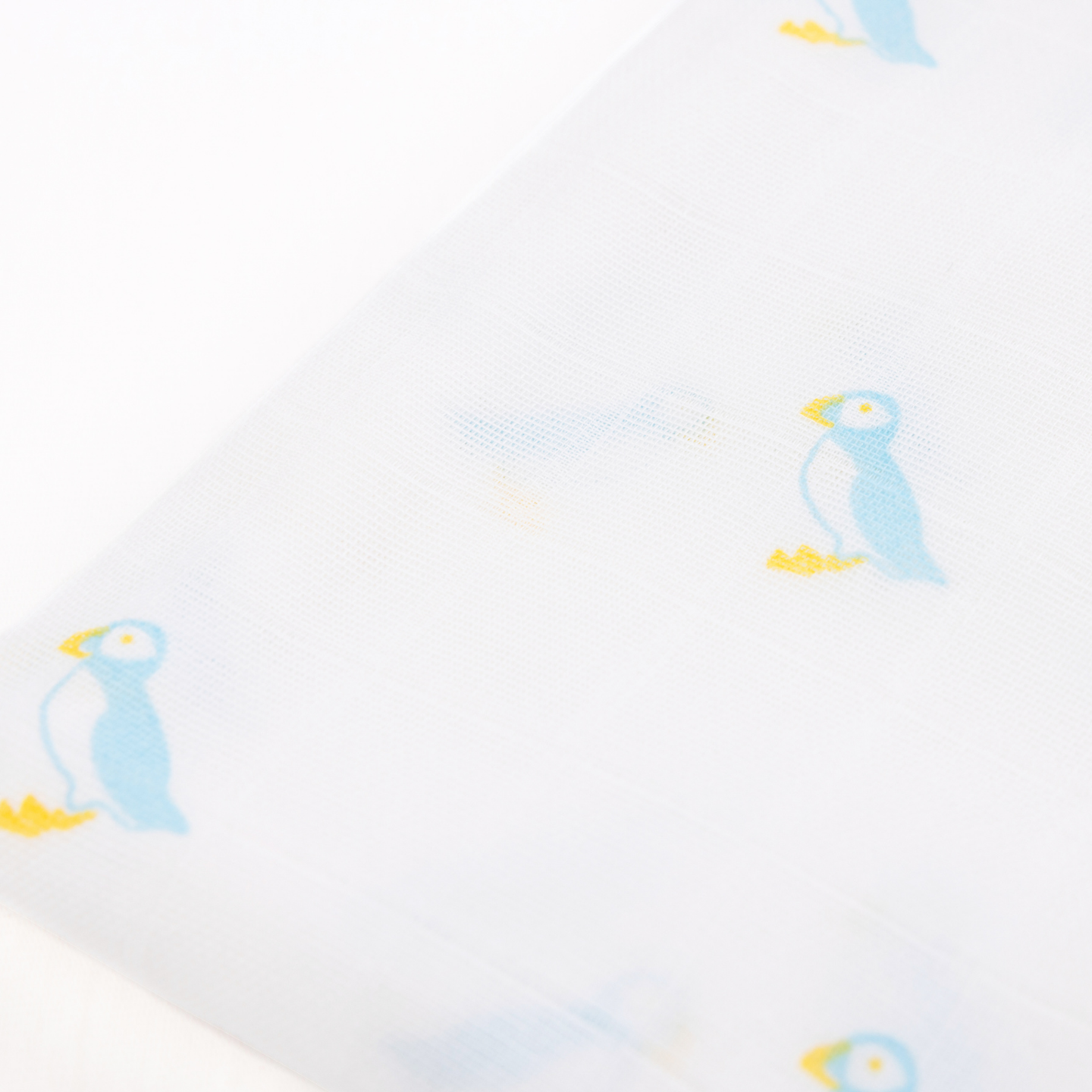 Kiki and Sebby PUFFIN 100% Cotton Muslin Swaddle Blankets – 3 pack