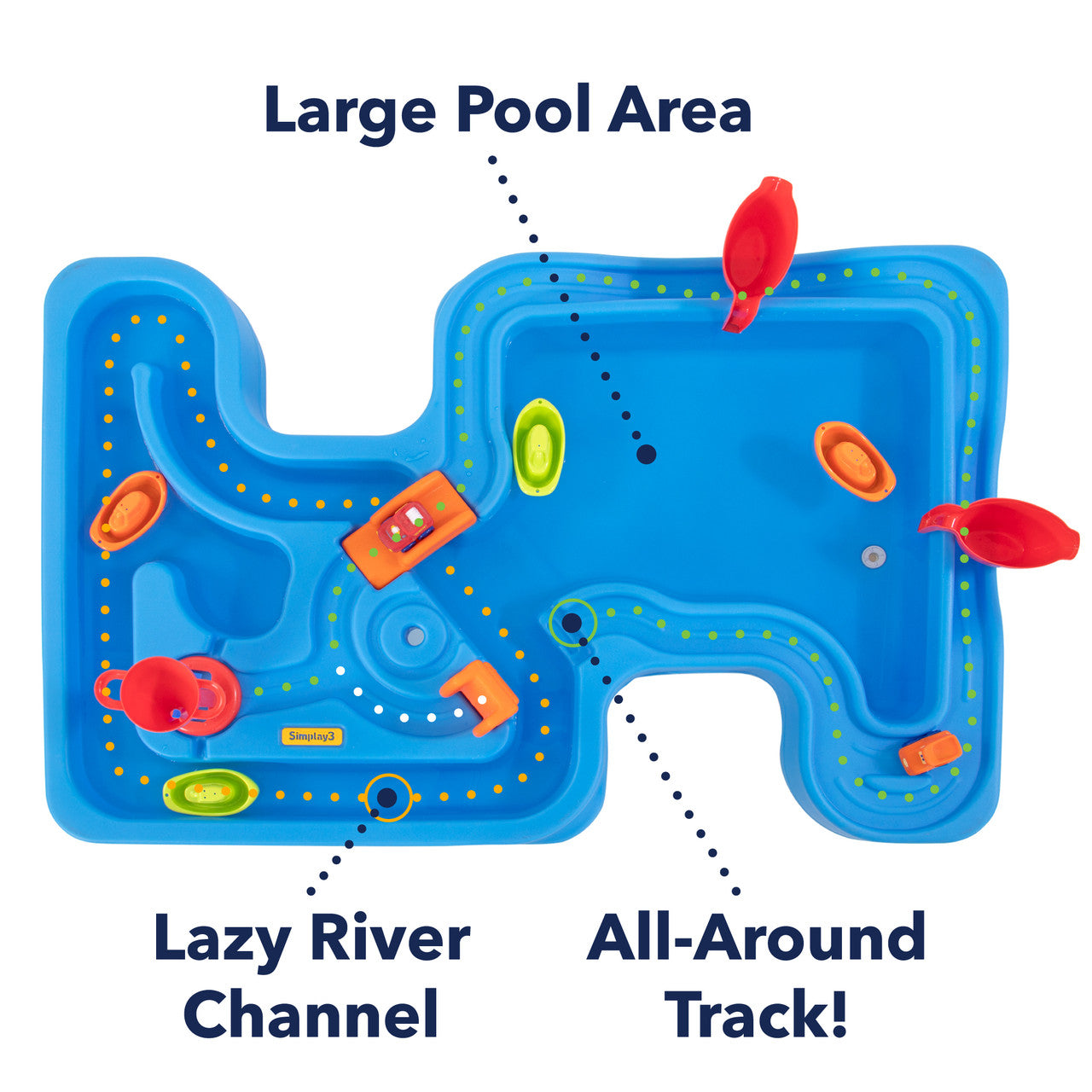 Simplay3 Big River and Roads Water Play Table