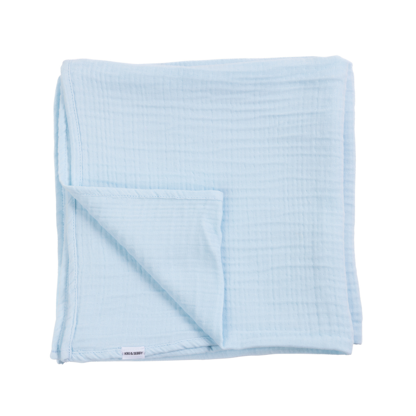 KIKI & SEBBY BLUE 100% Cotton Muslin Blanket