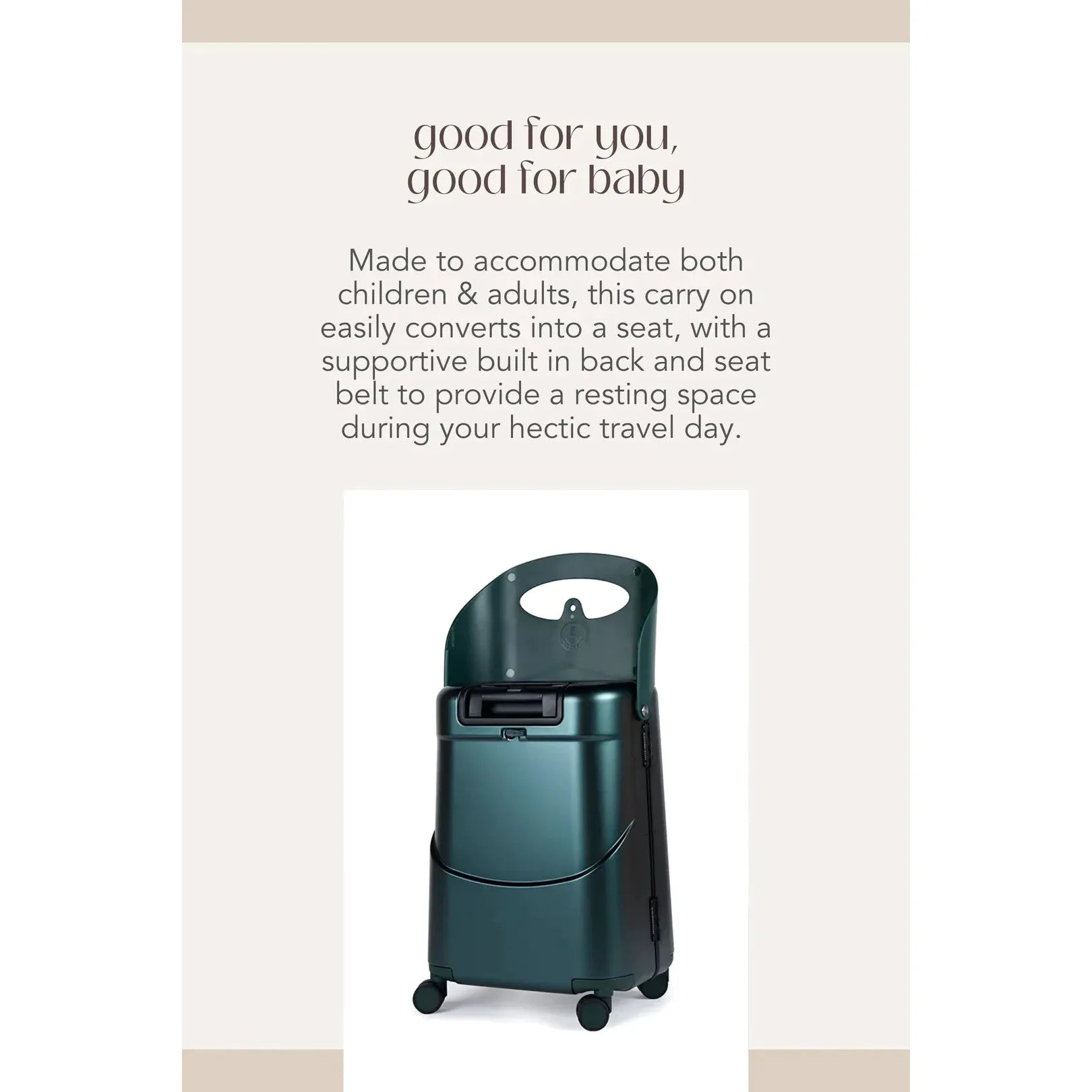 Miamily MultiCarry Ride-On Luggage (Forest Green) 24" PRE-ORDER (ARRIVAL END JUNE)