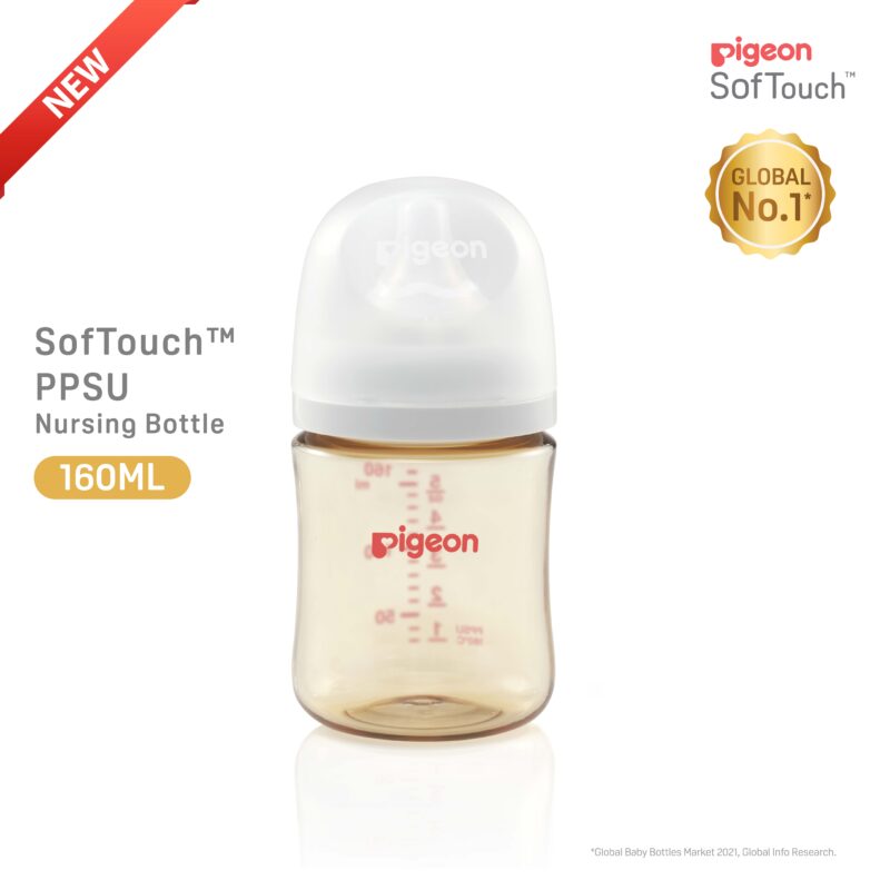 Pigeon SofTouch™ PPSU Nursing Bottle - Logo 160ml