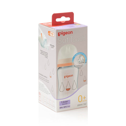 Pigeon SofTouch™ T-Ester Nursing Bottle - Dewdrop 200ml