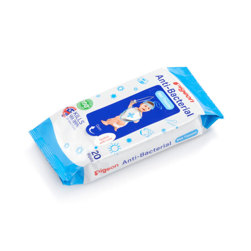 Pigeon Anti-Bacterial Wet Tissues 20 Sheets x2