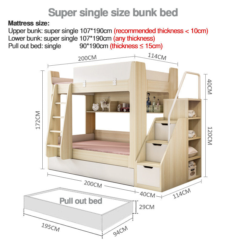 Designer Style SG Bunk bed | Super Single size (Book appointment to view)