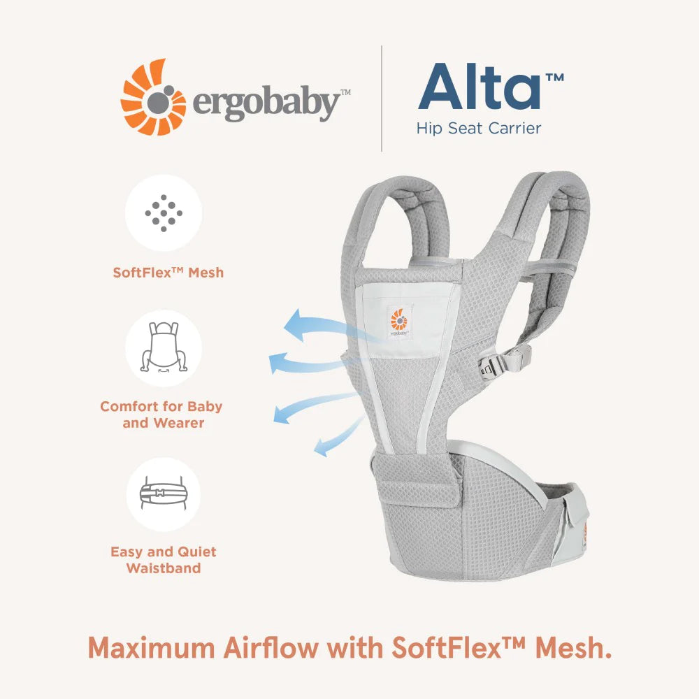 Ergobaby Alta Hipseat Carrier - Pink Quartz