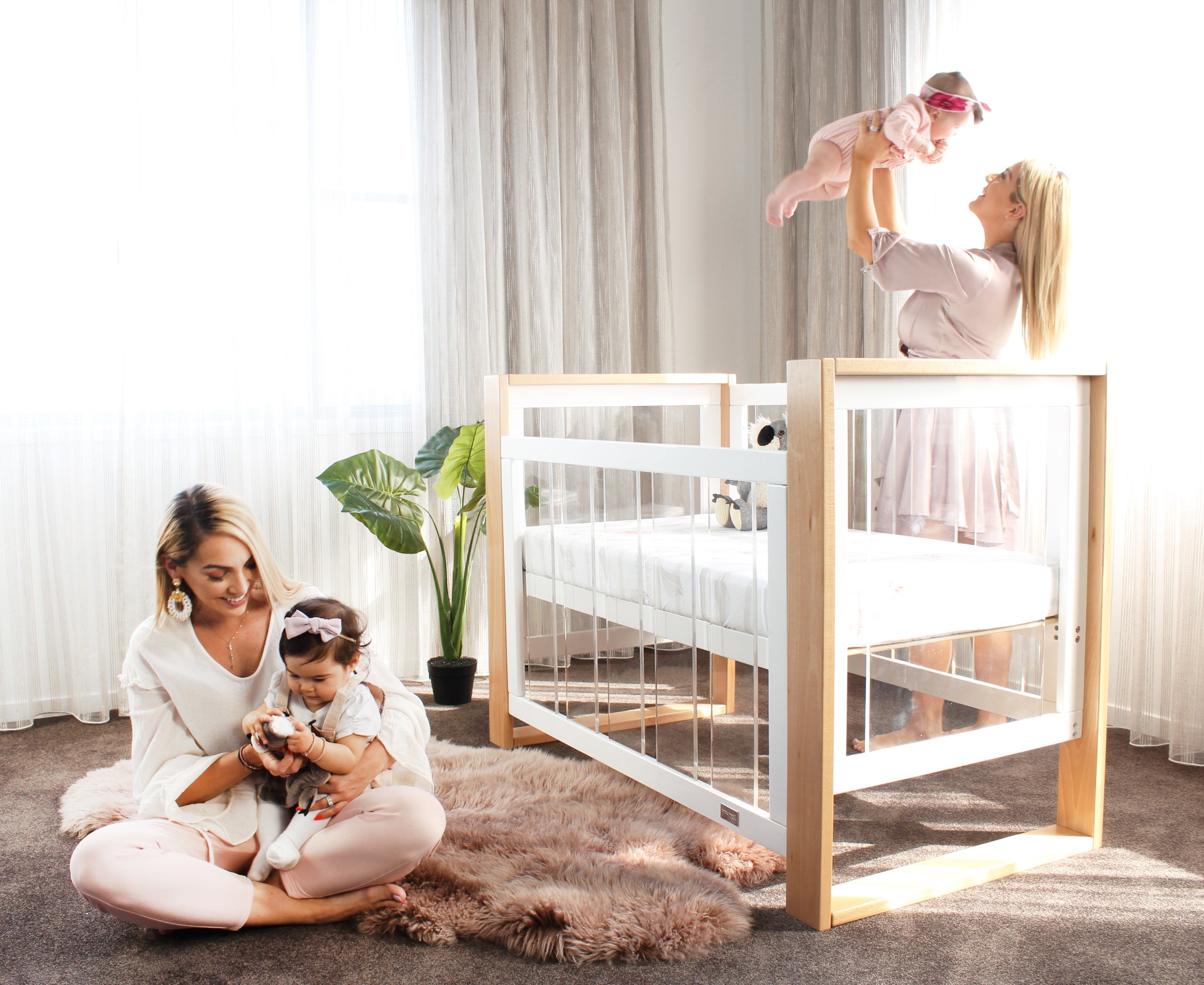 Babyhood Kaylula Bella Cot 4 in 1 White/Beech (CNY Promo till 16 Feb)