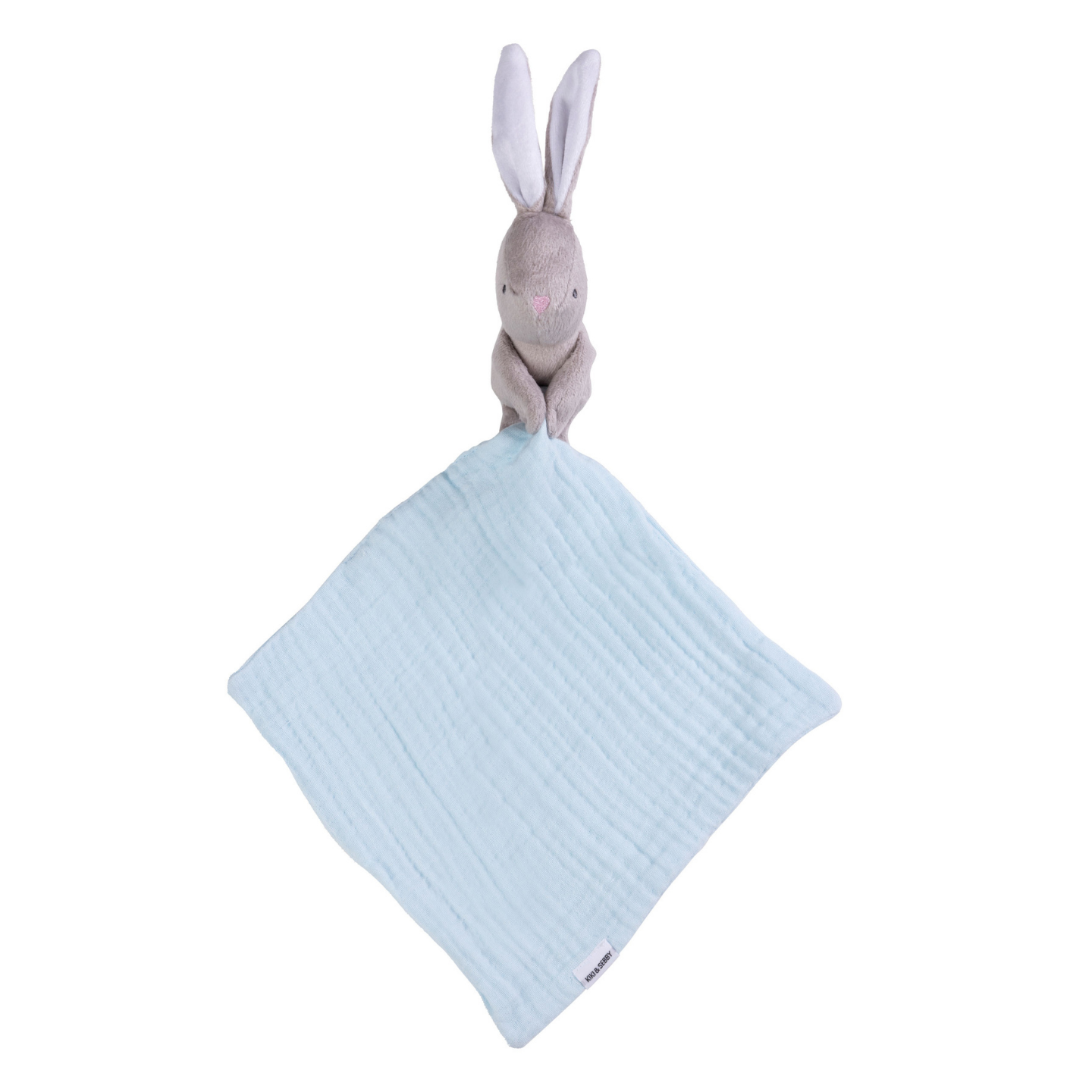 Kiki and Sebby Bunny Comforter (Blue Muslin)