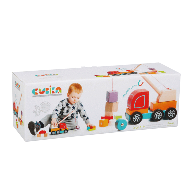 Cubika Wooden Crane Truck
