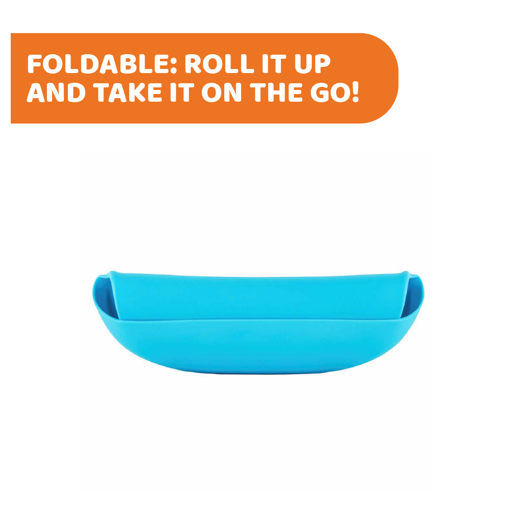 Chicco Easy Roll Silicone Bib With Crumble Catcher