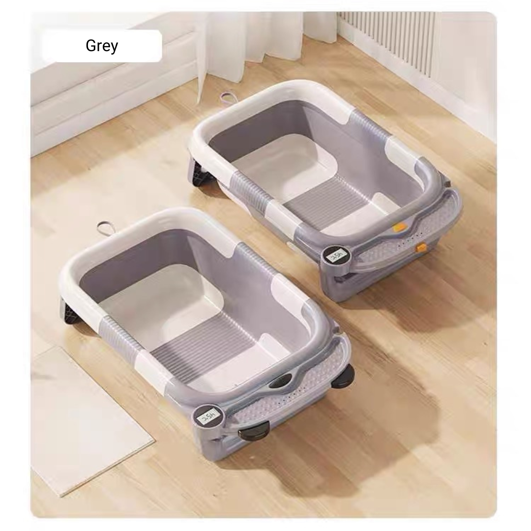 Lucky Baby Foldable Bath Tub with Thermometer