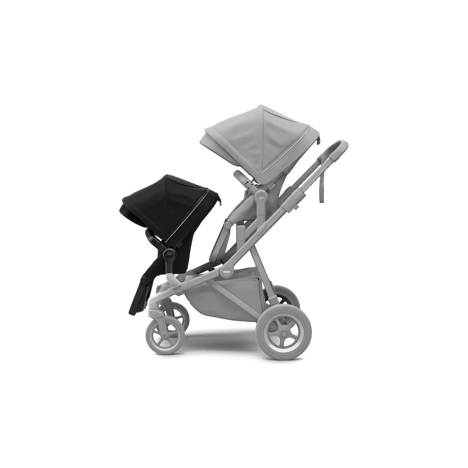 Thule Sleek: Convertible Single-to-Double Urban Stroller + Sibling Seat