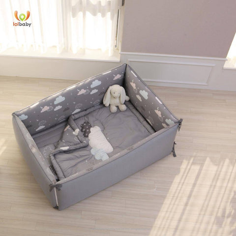 LOLBaby Microfibre Large Bumper Bed - Night Sky