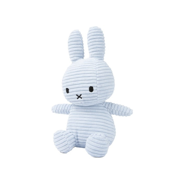 Miffy Sitting Corduroy Ice Blue 23cm