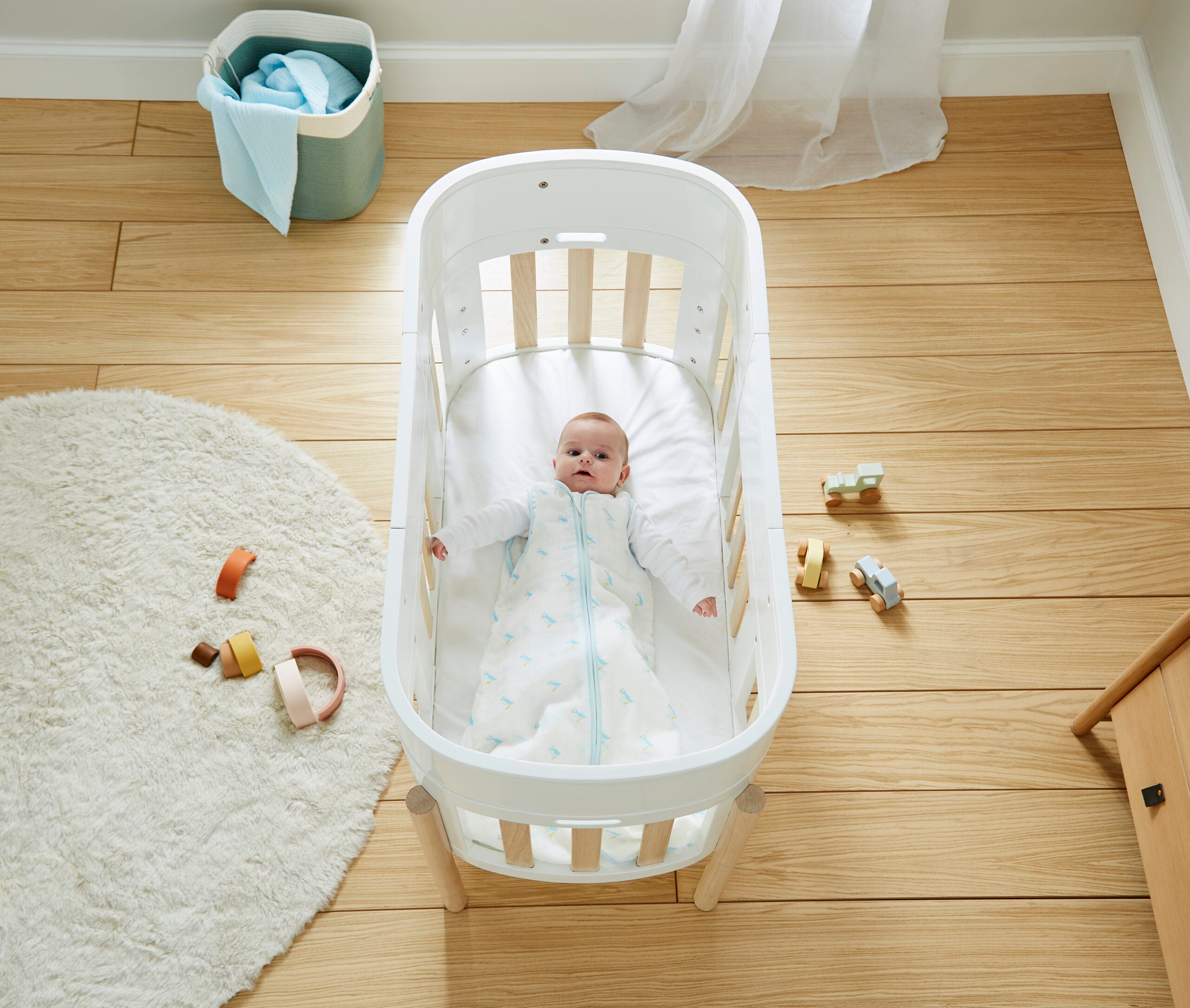 Kiki & Sebby SBROUT® 5-in-1 Multifunctional Baby Cot Bundle