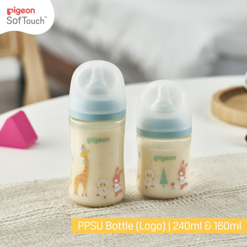 Pigeon SofTouch™ PPSU Nursing Bottle - Animal 240ml