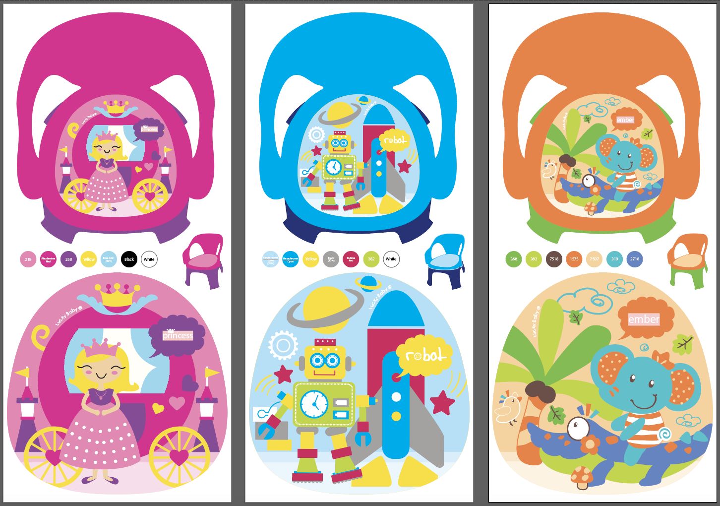 Lucky Baby Beep Beep™ Baby Chair (Assorted Designs)