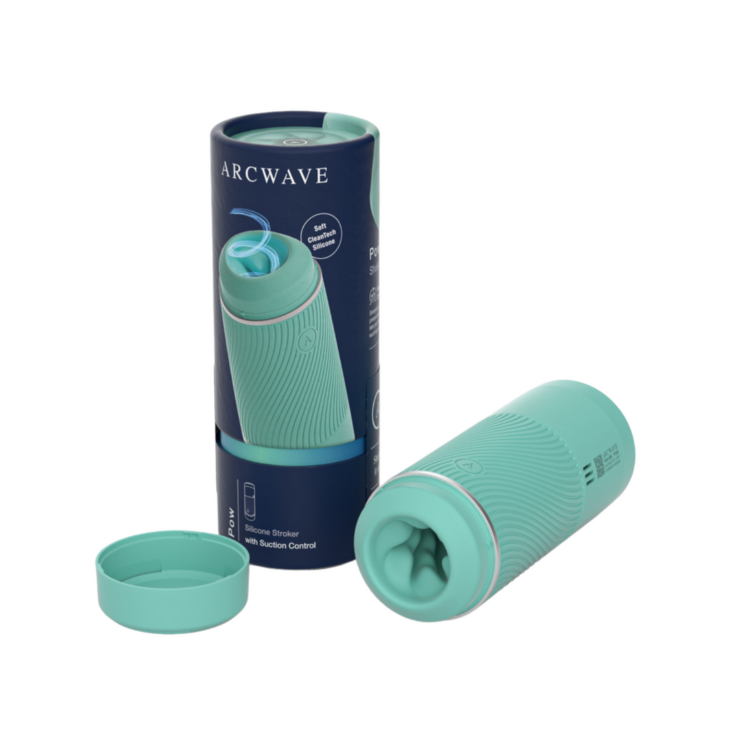 Arcwave Pow Manual Stroker Cleantech Silicone Male Masturbator - Mint