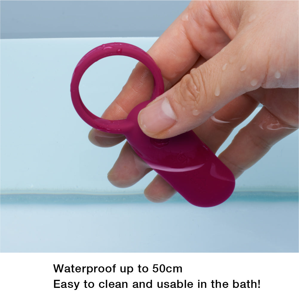 Tenga SVR Smart Vibe Ring Couple Vibrator Carmine