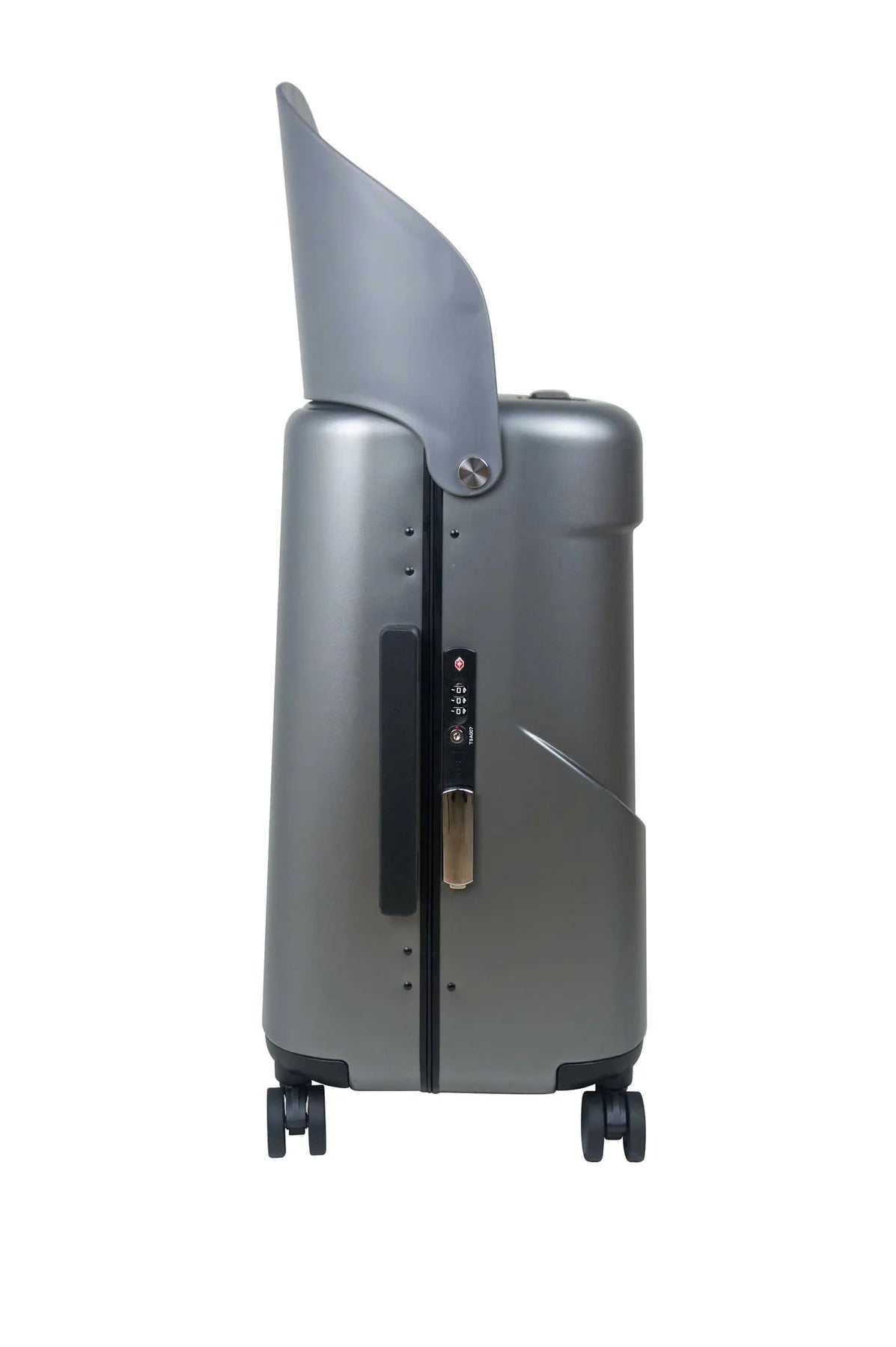 Miamily MultiCarry Ride-On Luggage Charcoal Grey 18"