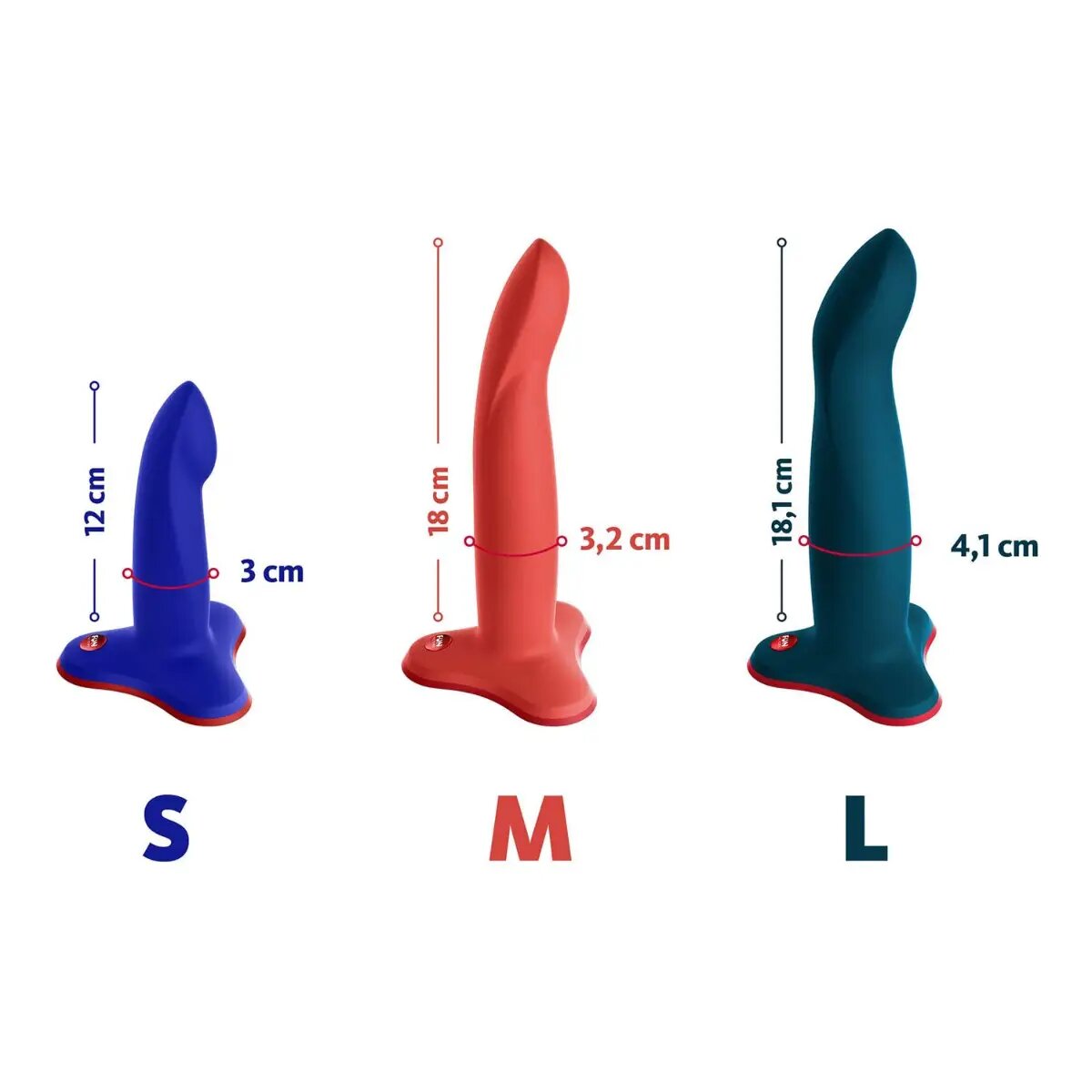 Fun Factory Limba Flex Bendable Silicone Dildo with Suction Cup Small