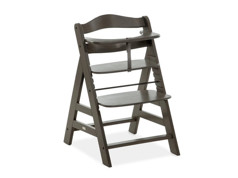 Hauck Alpha+ Trio: High Chair + Tray + Bouncer - Charcoal