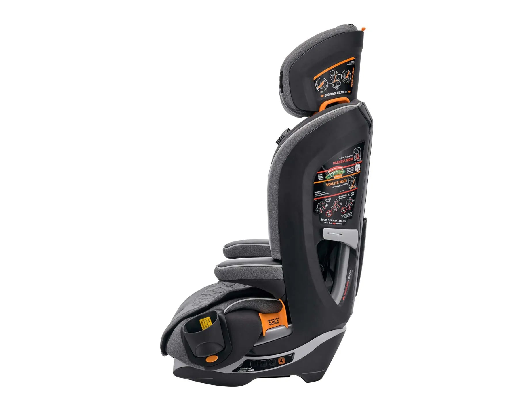 Chicco MyFit Zip Harness + Booster Car Seat - Granite
