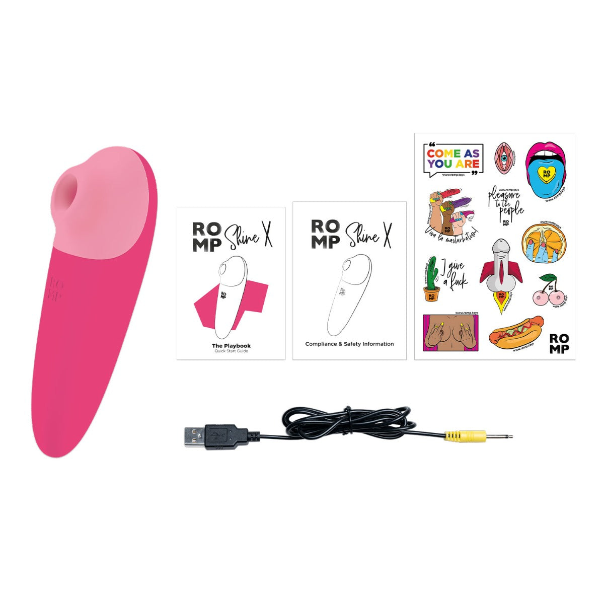 Romp Shine X Rechargeable Clitoral Stimulator Get Your Glow On