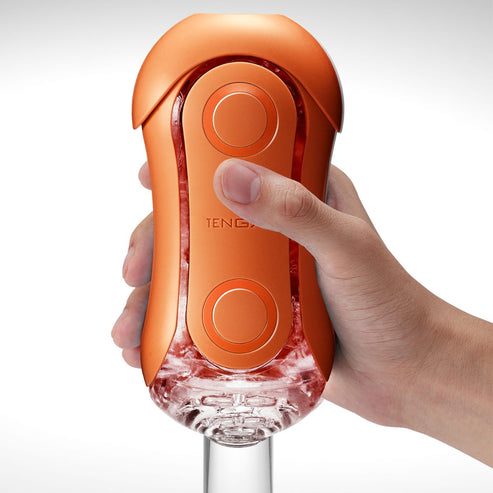 Tenga Flip Orb Reusable Male Masturbator (Ocean Blue/Sunset Orange)
