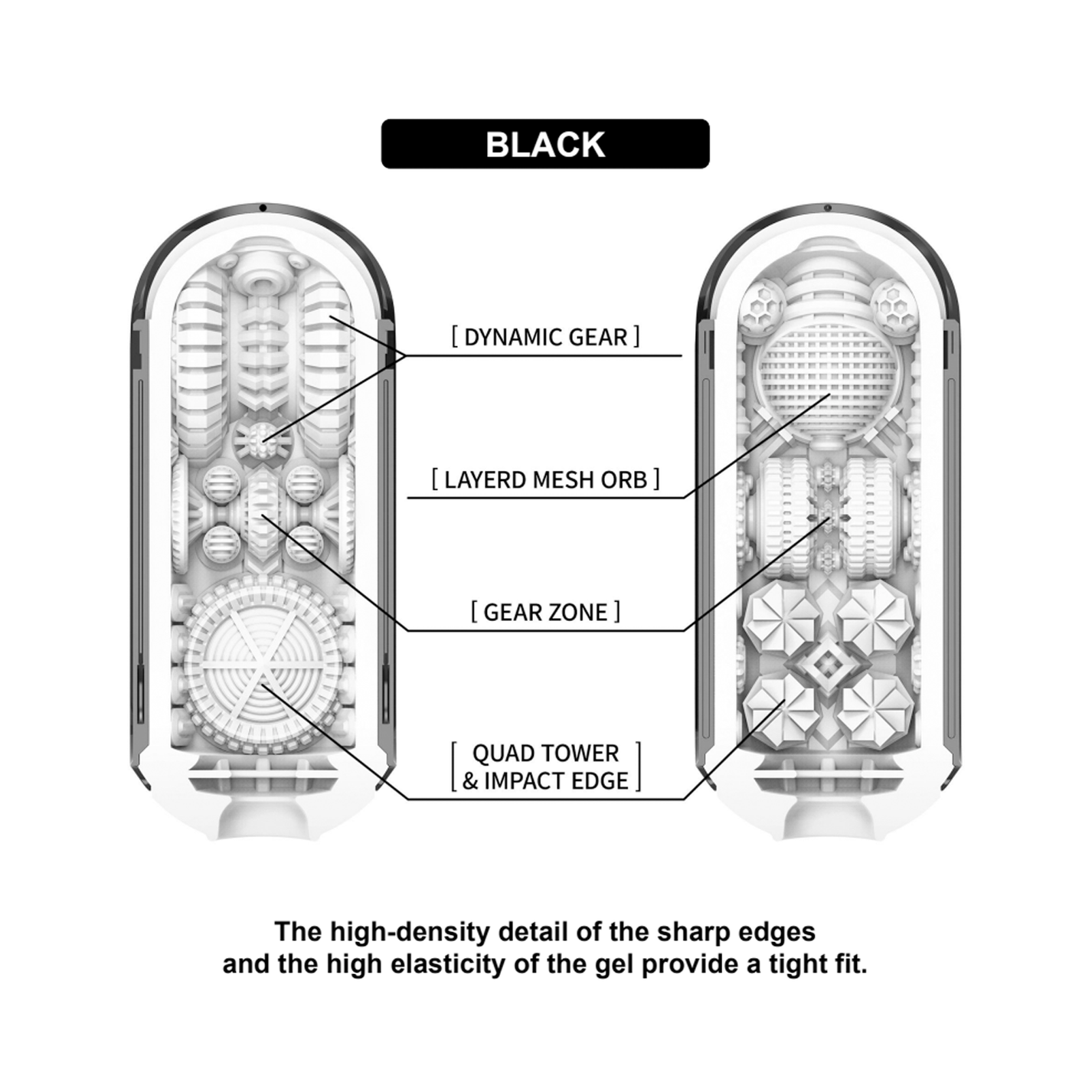 Tenga Flip 0 (Zero) Gravity - Black/White