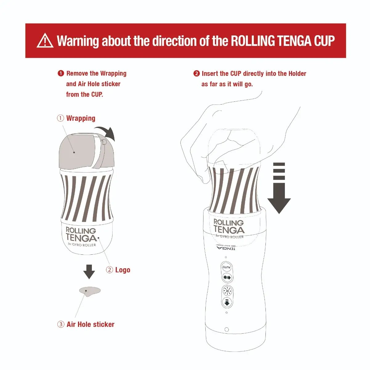 Tenga Rolling Cup Regular Vacuum Gyro Roller Compatible Male Masturbator