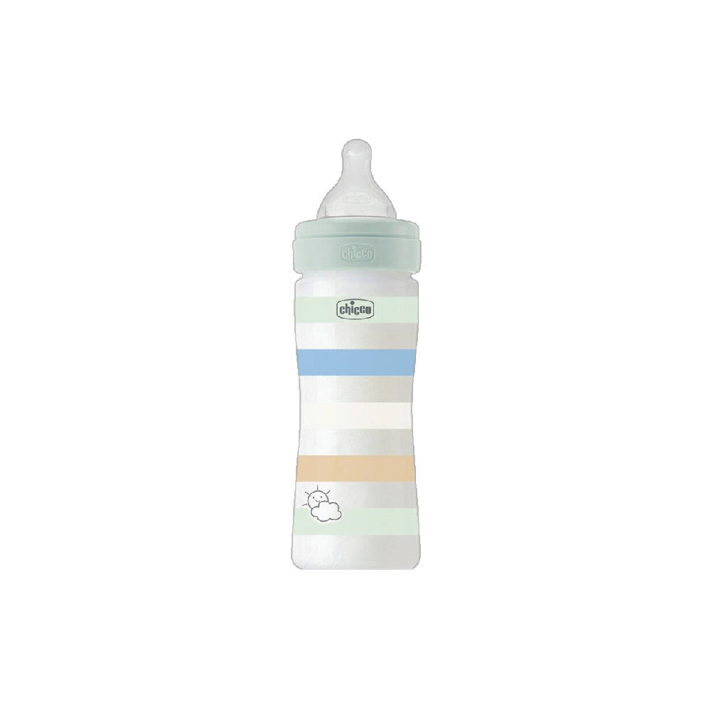 Chicco Well Being PP Feeding Bottle 150ml/ 250ml/ 330ml (Green/ Orange/ White/ Yellow)