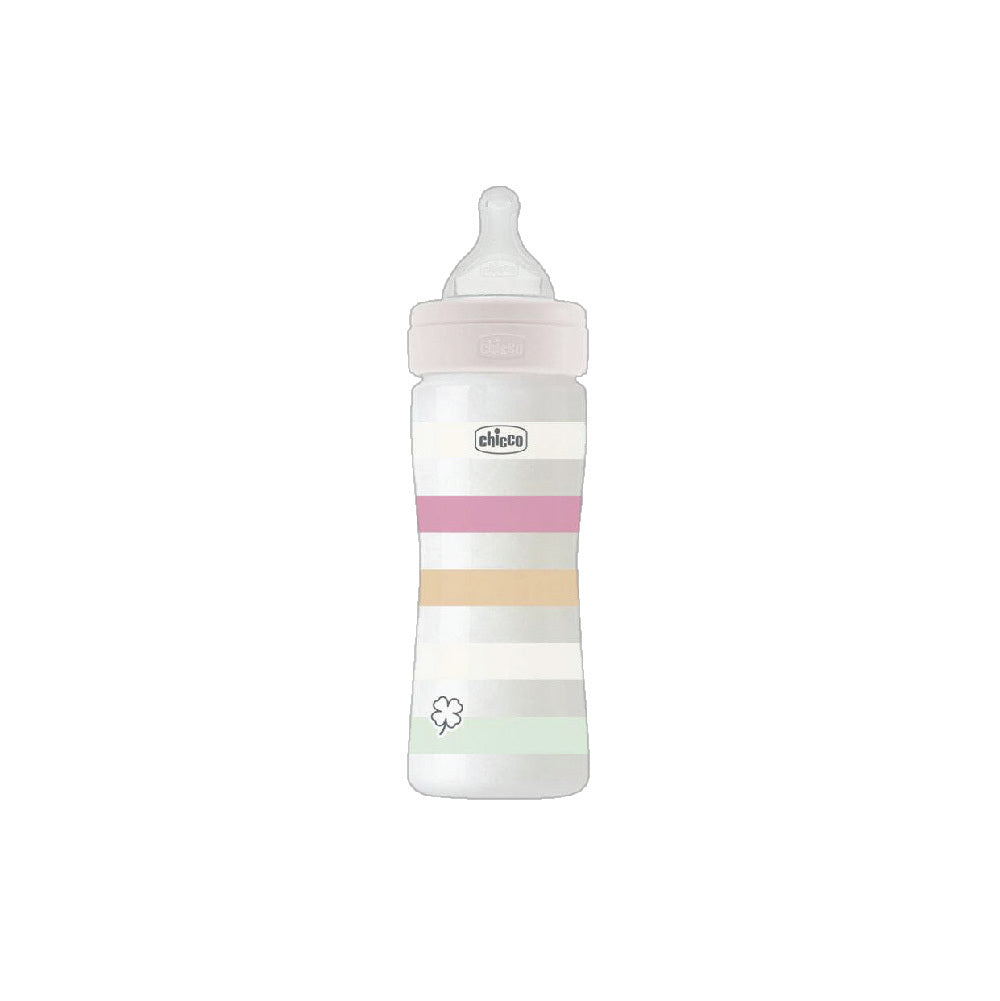 Chicco Well Being PP Feeding Bottle 150ml/ 250ml/ 330ml (Green/ Orange/ White/ Yellow)