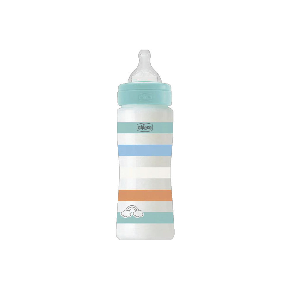 Chicco Well Being PP Feeding Bottle 150ml/ 250ml/ 330ml (Green/ Orange/ White/ Yellow)