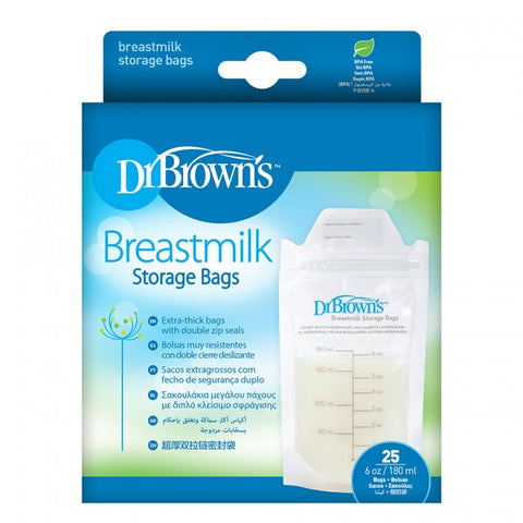 Dr. Brown’s Breastmilk Storage Bags 180ml (25pcs)