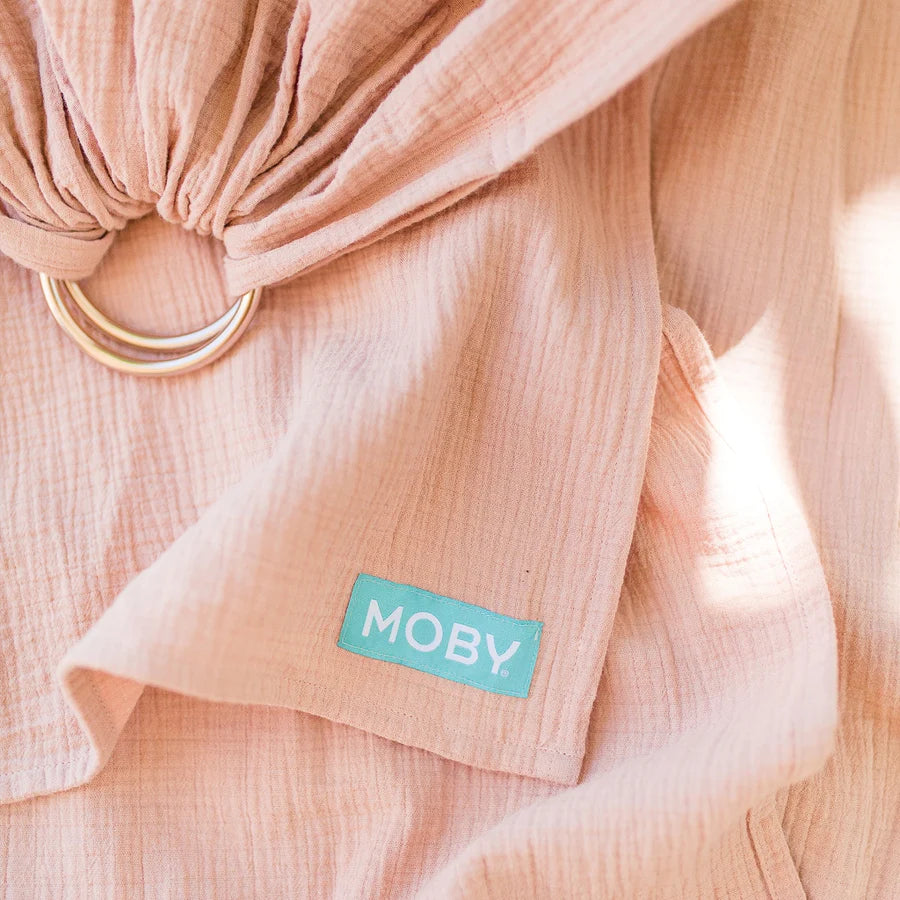 MOBY Sling - 100% Cotton Gauze: Rose