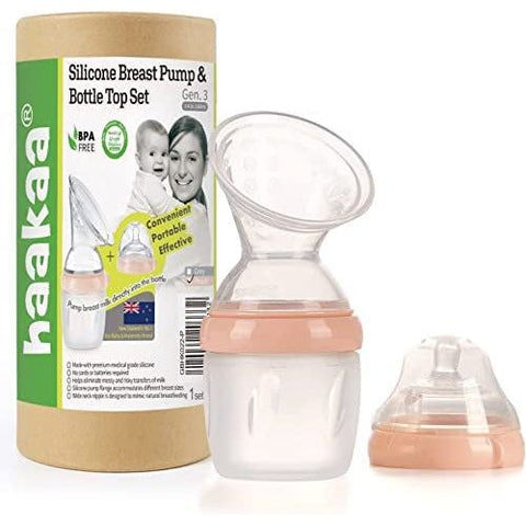 Haakaa Silicone Breast Pump 160ml & Bottle Set