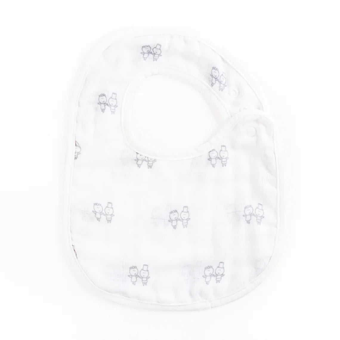 Kiki and Sebby 6-Layer Muslin Snap Bibs