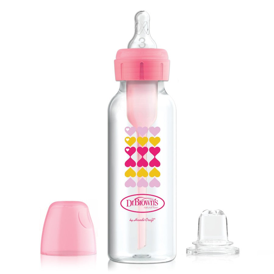 Dr. Brown’s Natural Flow Options+ Sippy Bottle Starter Kit (Assorted Designs)