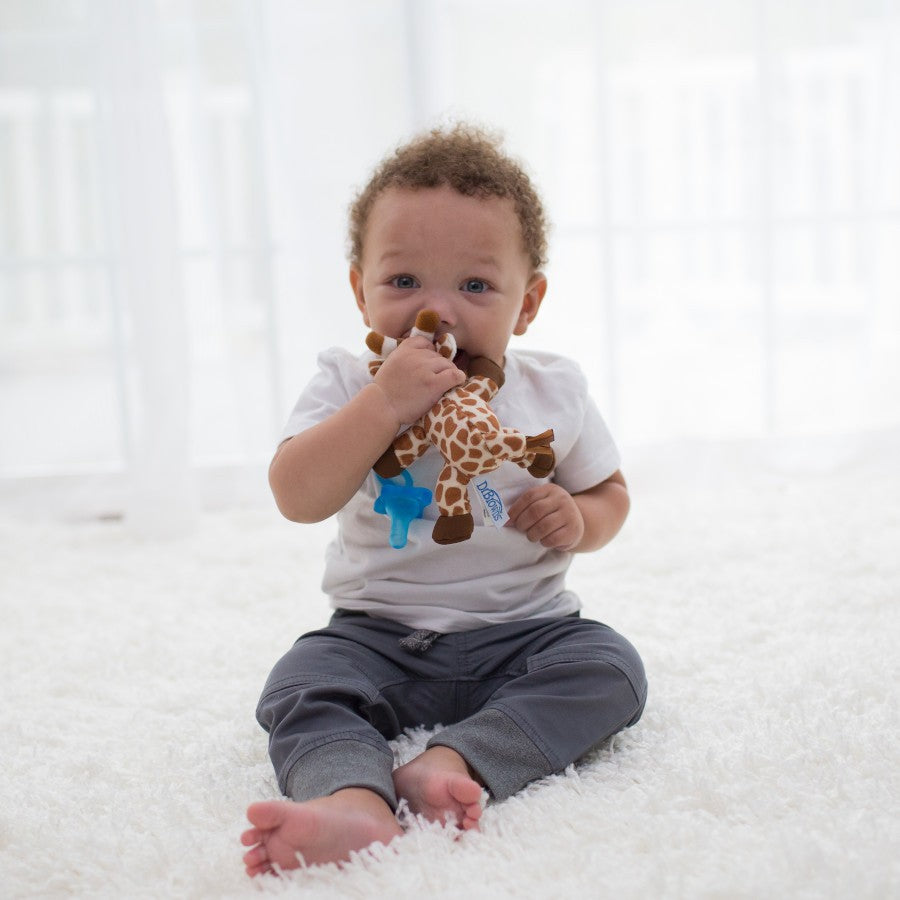 Dr. Brown’s Lovey Pacifier & Teether Holder (Assorted Designs)