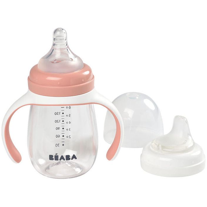 Beaba 2-in-1 Training Bottle 210ml (Assorted Colours)