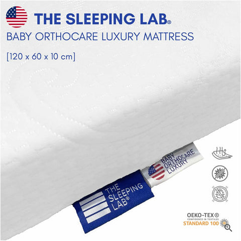 The Sleeping Lab Baby OrthoCare Luxury Mattress - 120x60x10cm