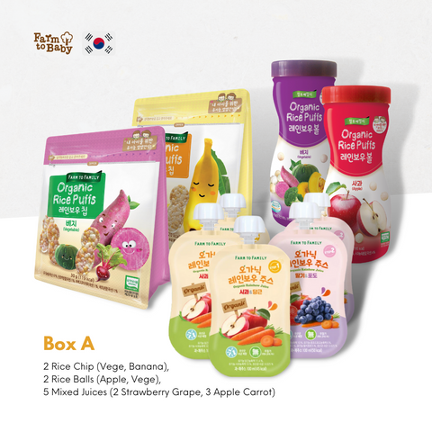 FarmToBaby Organic Baby Snack (6m+) Snack Box - Expiry 06/22 | Little Baby.