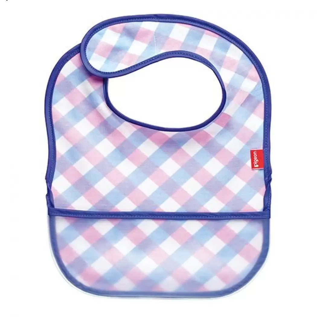 Pigeon 2-Way Baby Bib - Check Design | Little Baby.